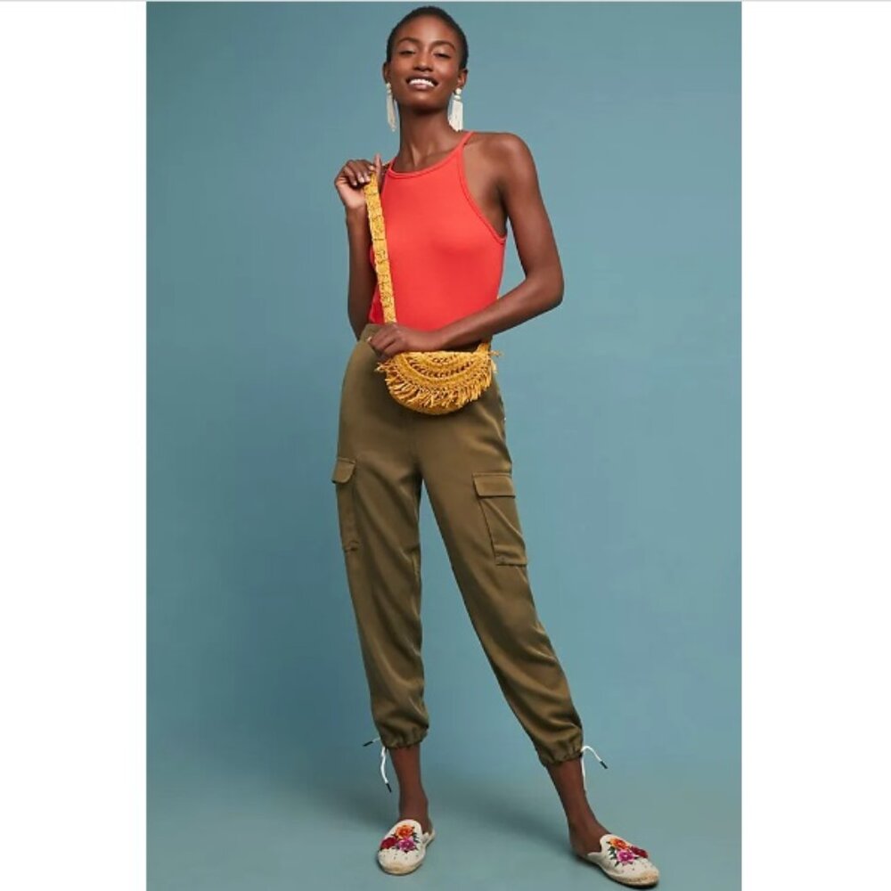 Anthropologie Scotch & Soda Globetrotter Utility Cargo‎ Jogger Pants Green Small